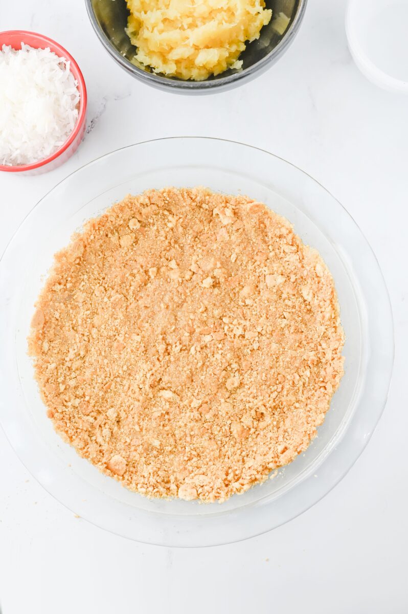 Making a graham cracker pie crust