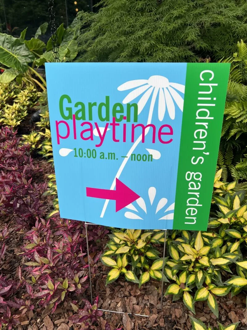 Garden play time happens regularly in the park