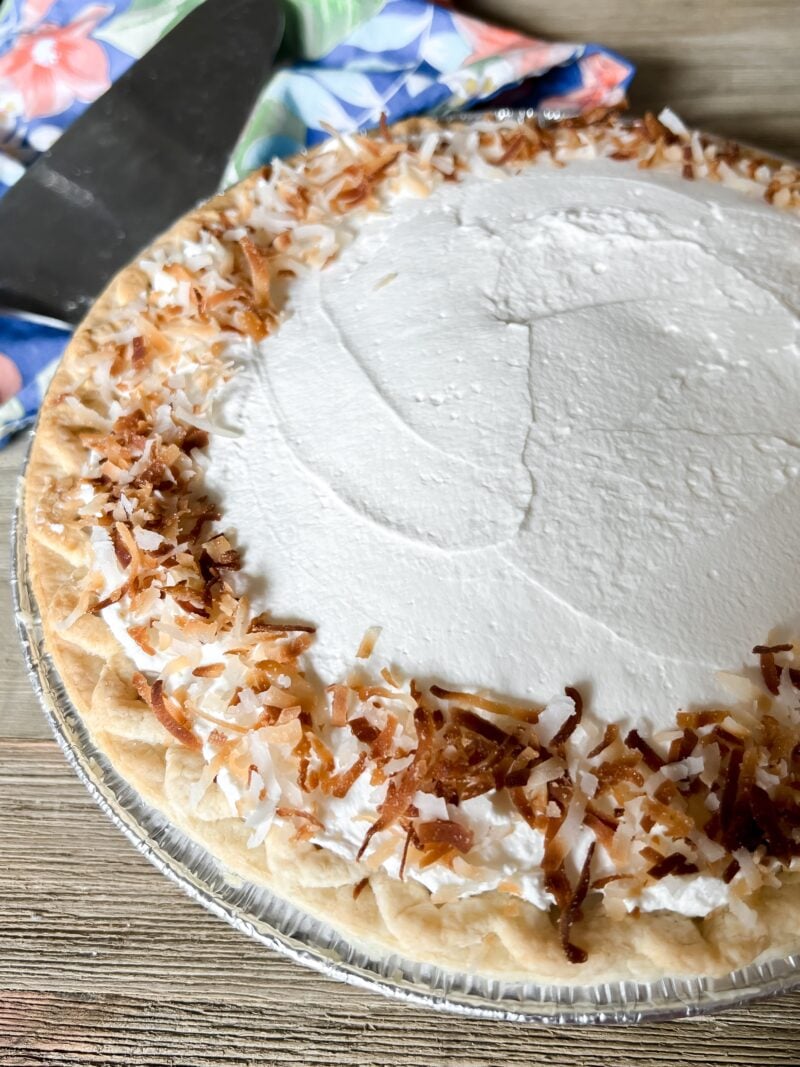 Add toasted coconut for garnish (if desired).