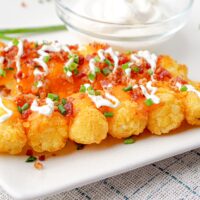Loaded Tater Tot Skewer Appetizer Recipe