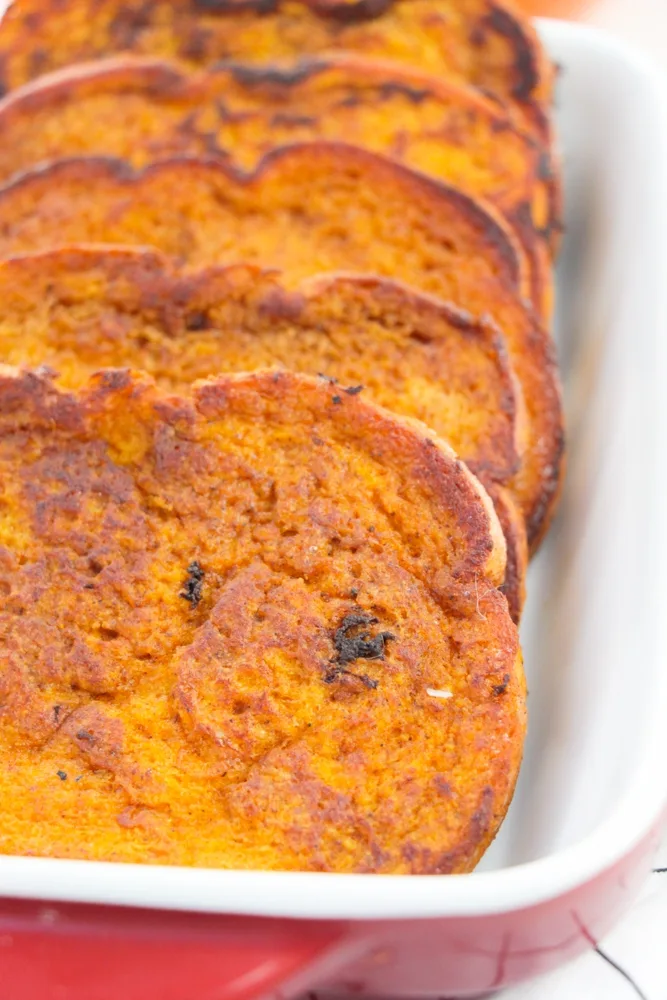 Finished Pumpkin French Toast ready to eat