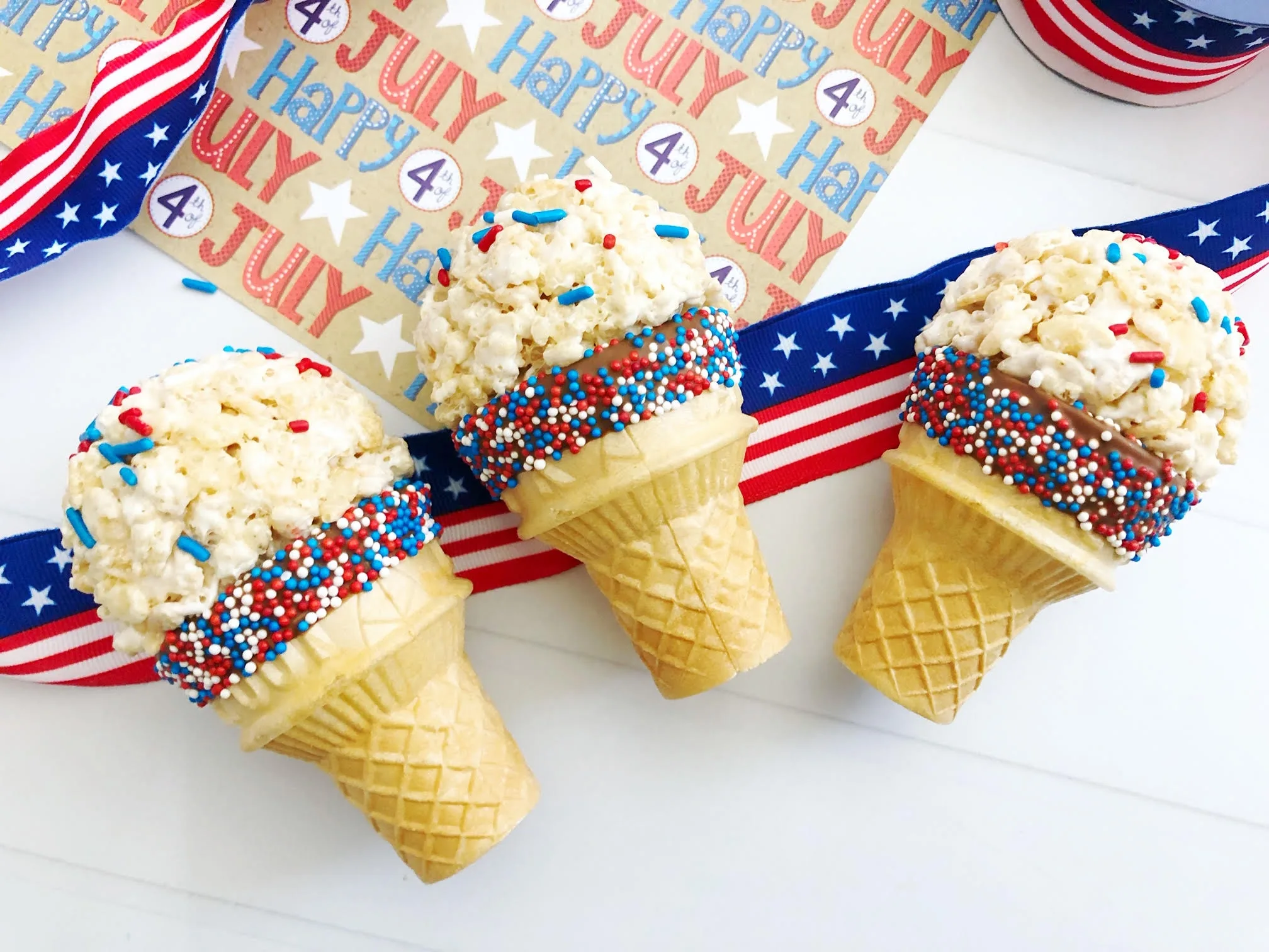 Rice Krispies Cone Treats