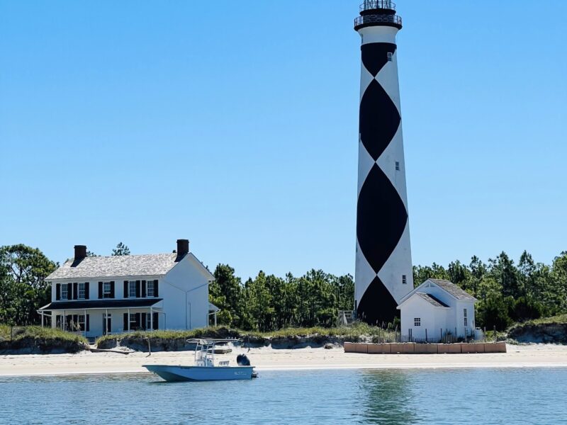 Cape Lookout National Seashore can only be accessed by ferry, but it's a great destination for dog-lovers.