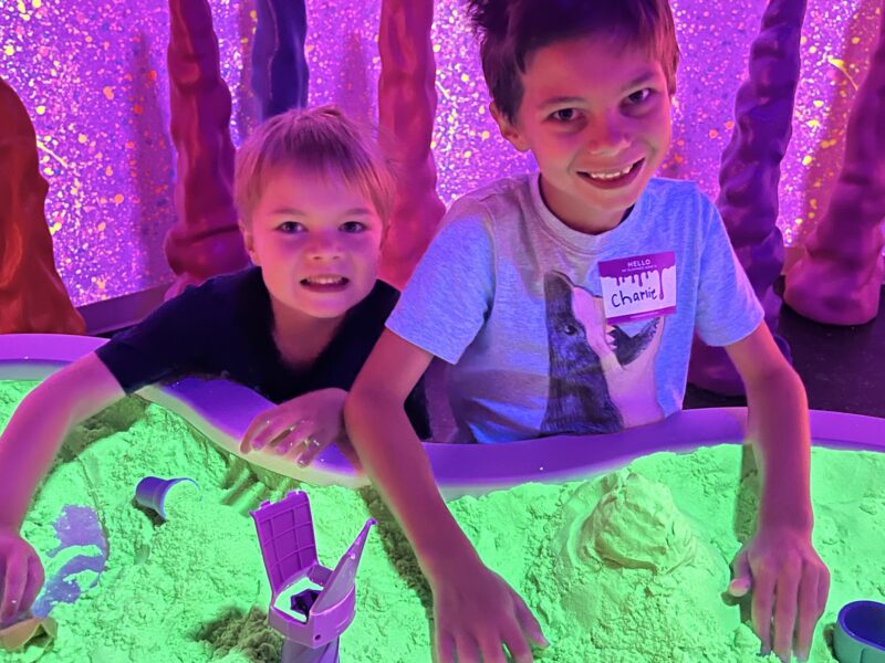 Sloomoo Atlanta allows kids to be hands-on and learn about the science of slime.
