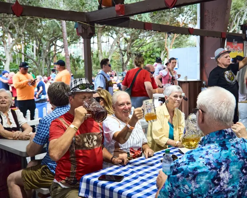 Palm Beach Oktoberfest Celebration attracts a crowd.
