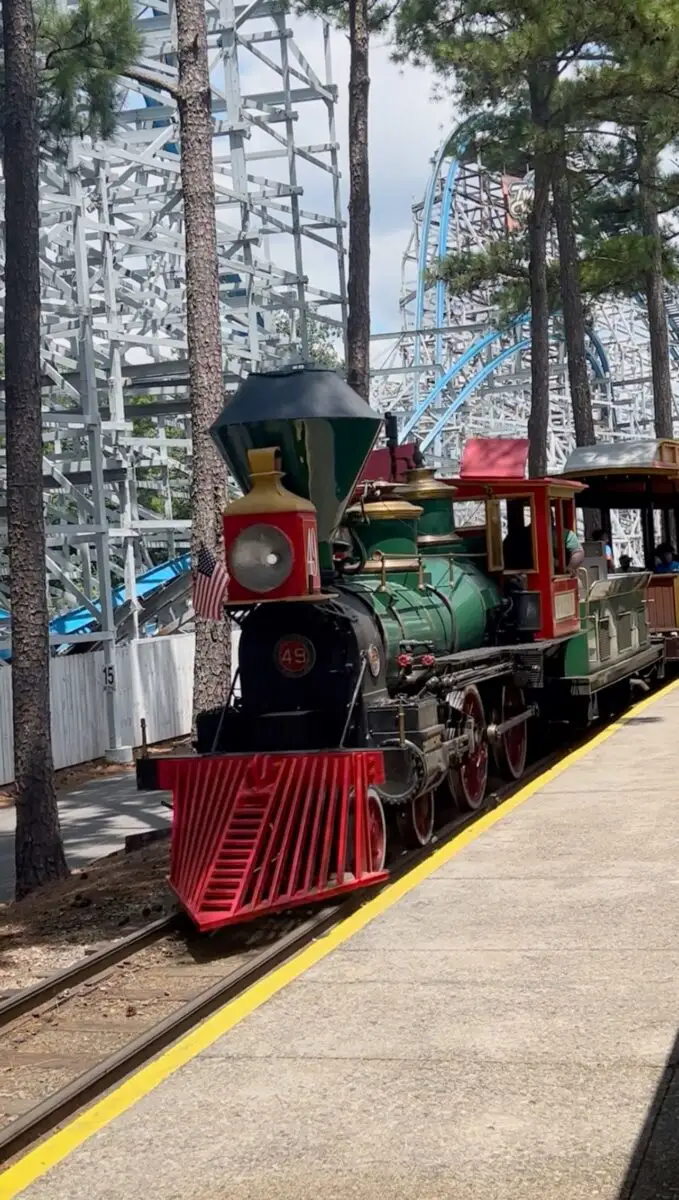 Six Flags Train Ride