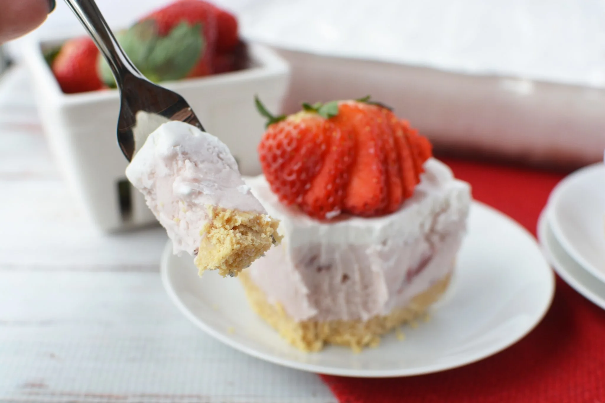 Frozen Strawberry Delight Dessert