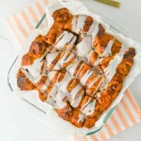 Pumpkin Cinnamon Roll Casserole