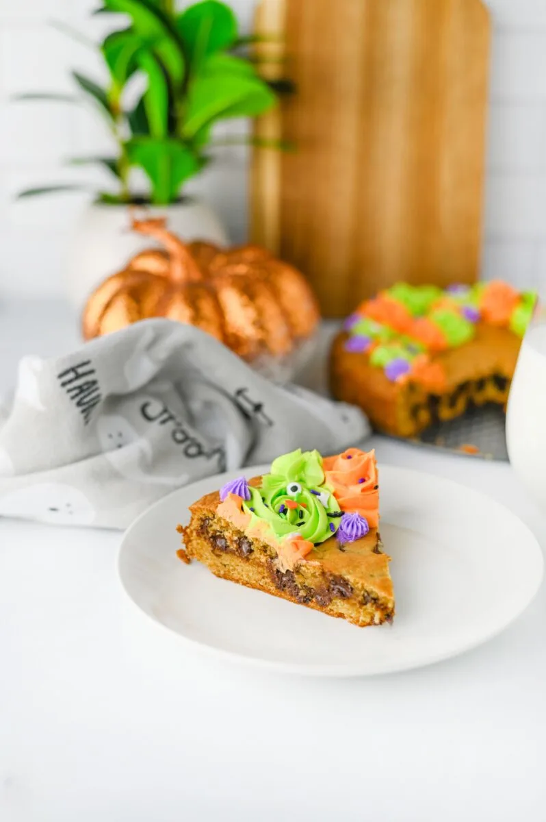 Halloween Cookie Cake Slices