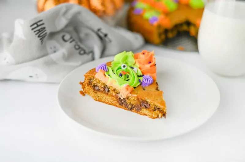 Halloween Cookie Cake Slice
