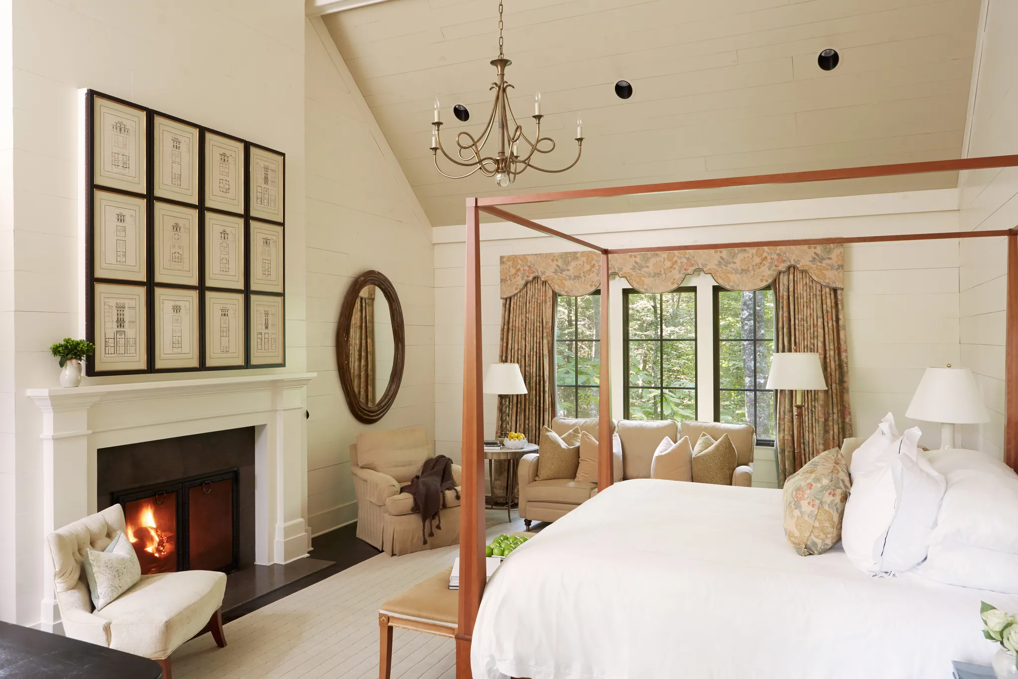 Bedroom inside of Blackberry Farm
