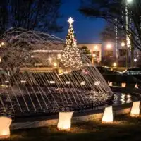 Downtown LaGrange GA during Christmas