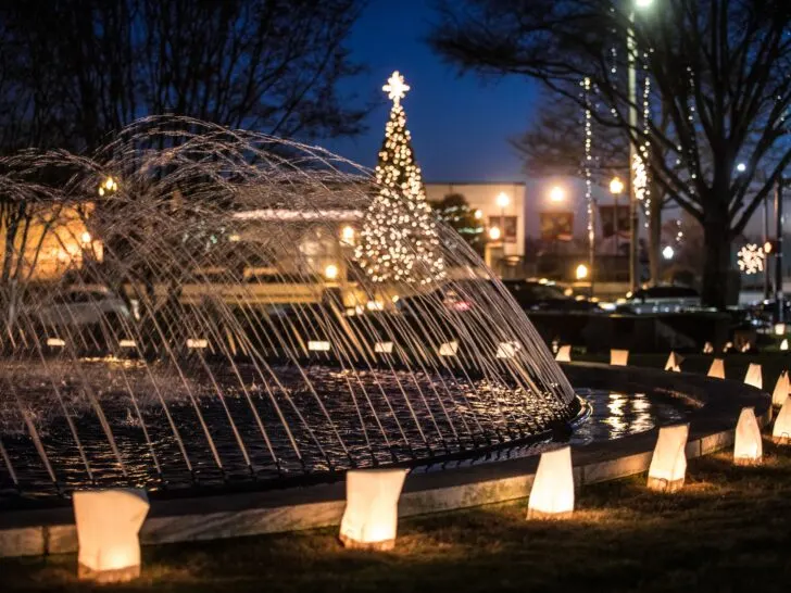 Downtown LaGrange GA during Christmas