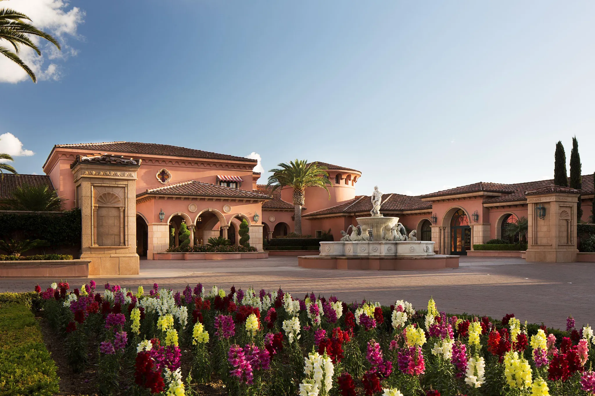 Fairmont Grand Del Mar outdoor terra cotta