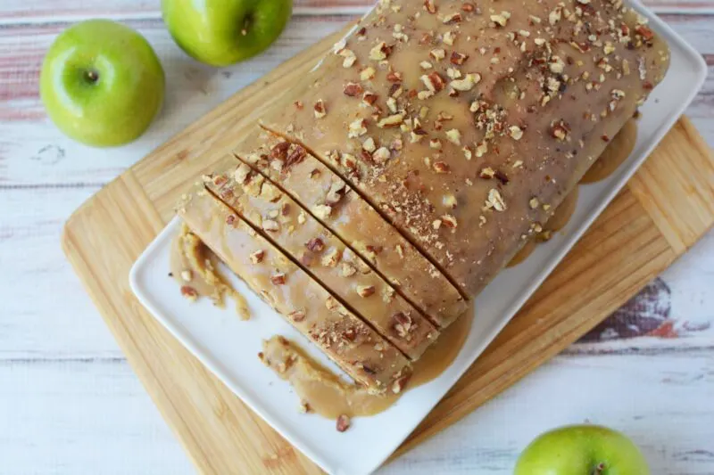 Top of Praline Apple Bread