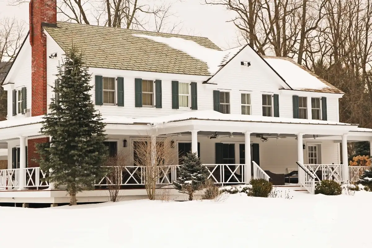 Snow covered HIll Farm Inn