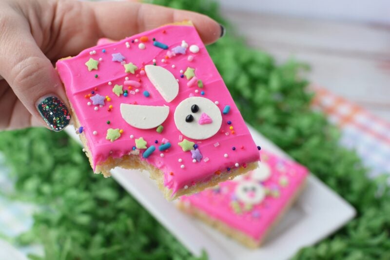Easter Bunny Cookie Bars