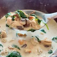 Chicken and Mushroom Florentine Soup Recipe