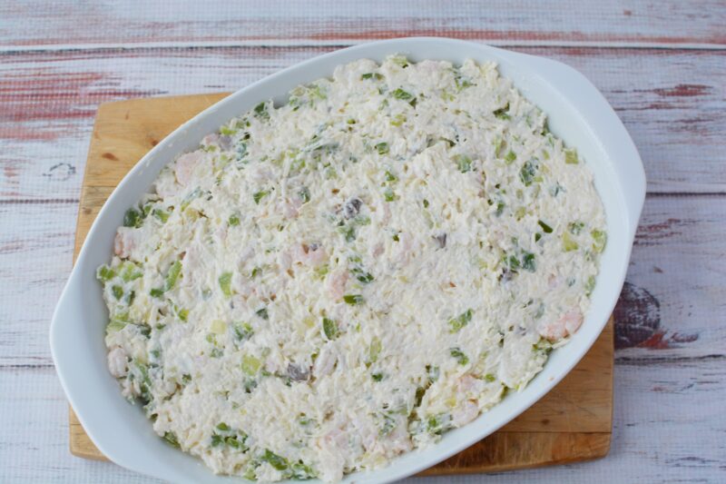 Spoon into the baking dish
