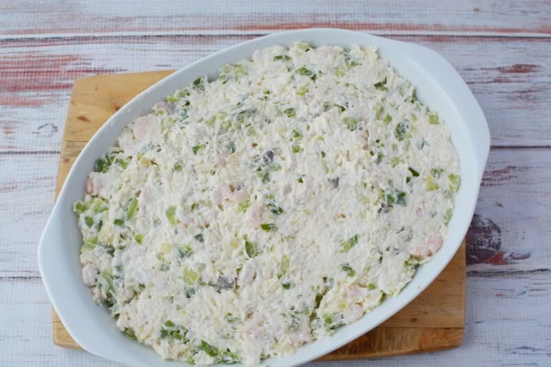 Spoon into the baking dish