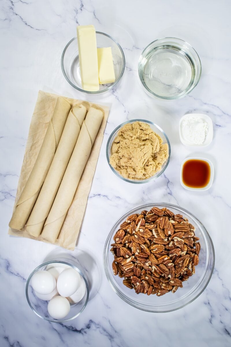 Pecan Slab Pie Ingredients