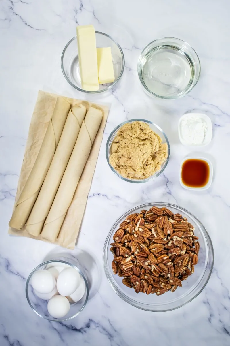 Pecan Slab Pie Ingredients