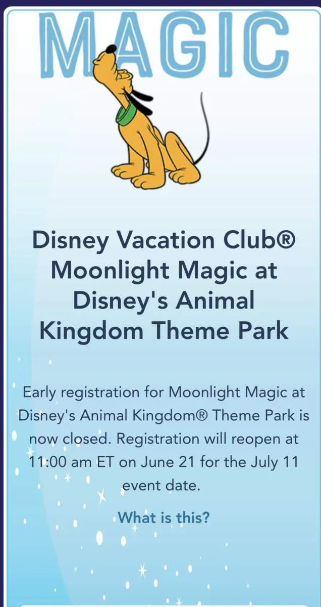 Registration for Moonlight Magic