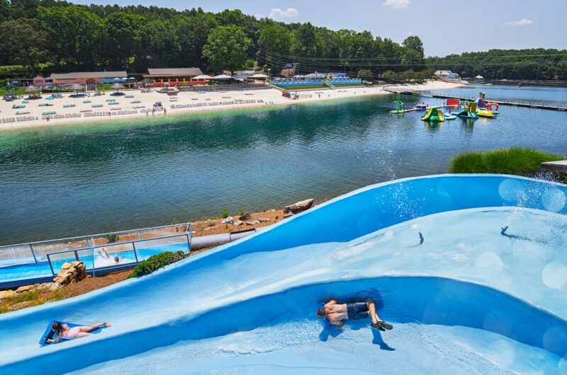 Water slides at Margaritaville