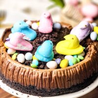 Easter Chocolate Oreo Cheesecake