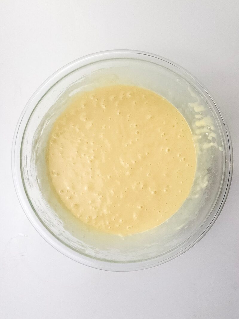 Pineapple Coconut bundt Cake batter