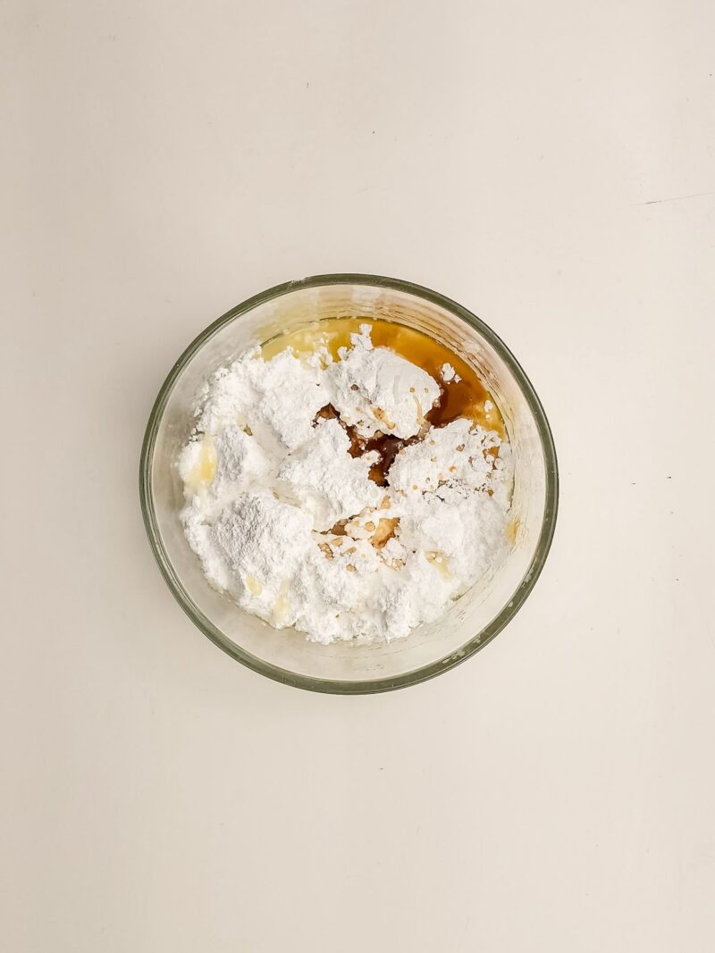 Making the pineapple glaze