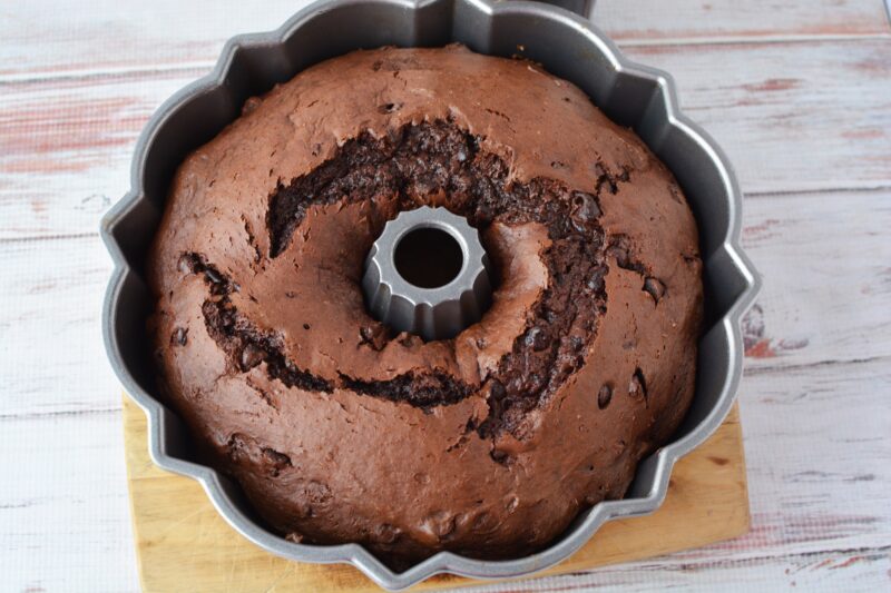 Baileys Irish Cream Bundt Cake Cooling
