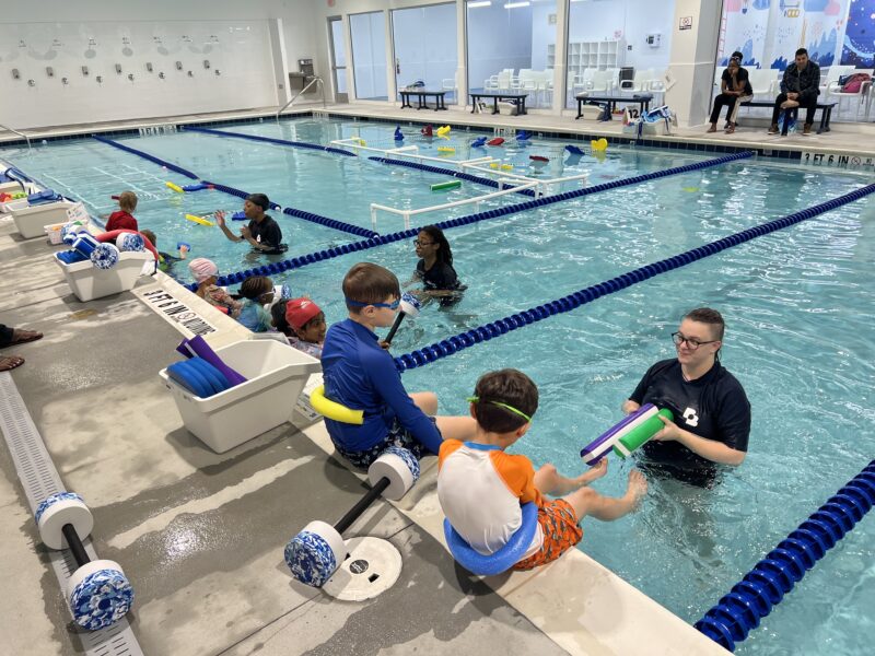 Older kids swim lessons at Big Blue Swim School