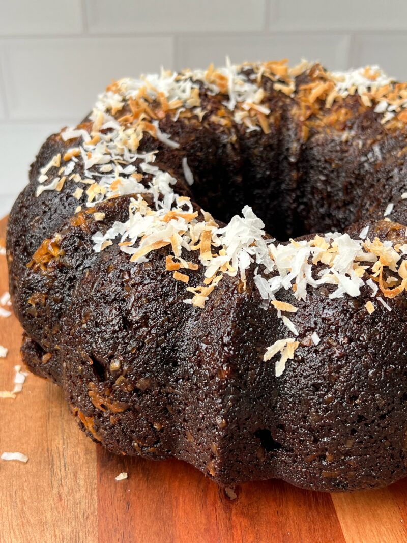 Chocolate Coconut Rum Bundt Cake Recipe