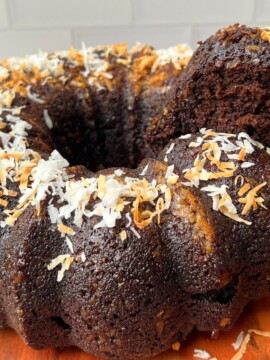 Chocolate Coconut Rum Cake Recipe