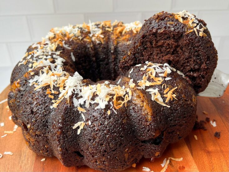 Chocolate Coconut Rum Cake Recipe