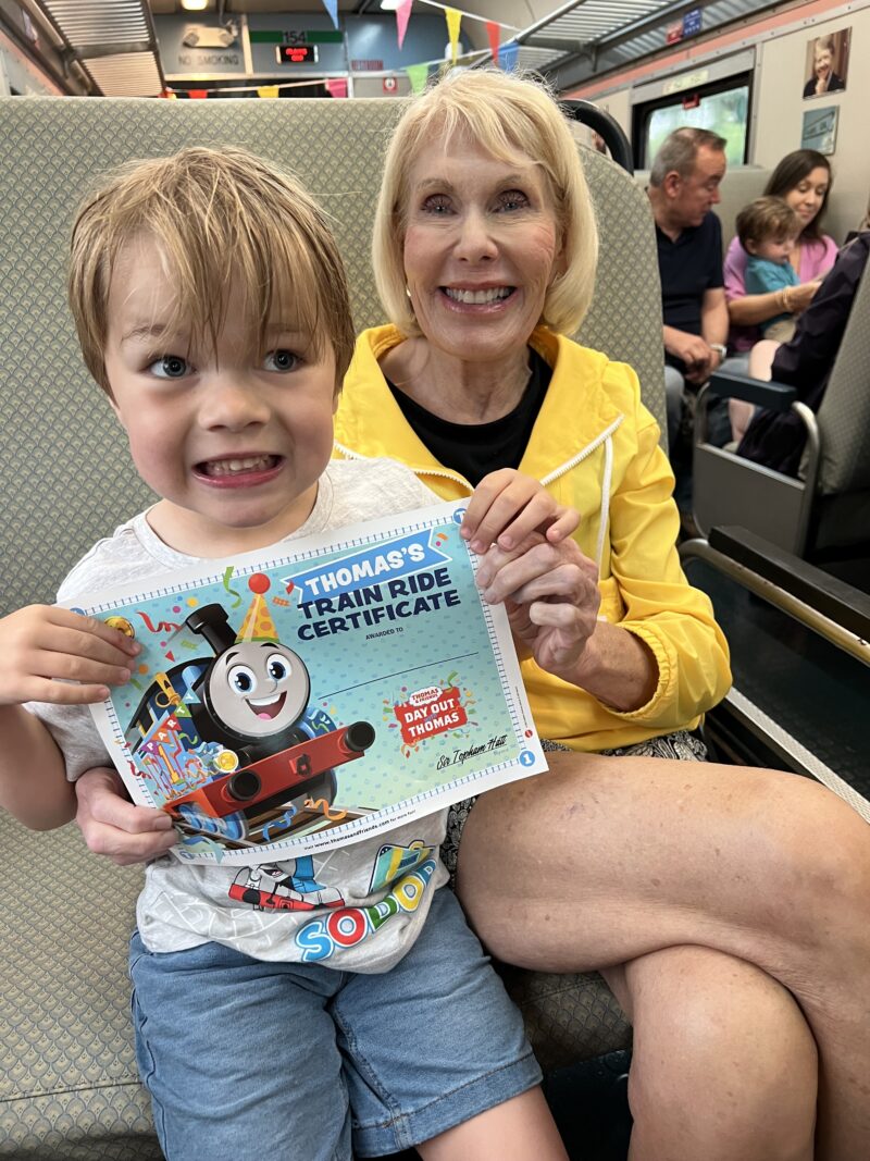 Day out with Thomas certificate