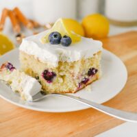 Lemon Blueberry Poke Cake Recipe
