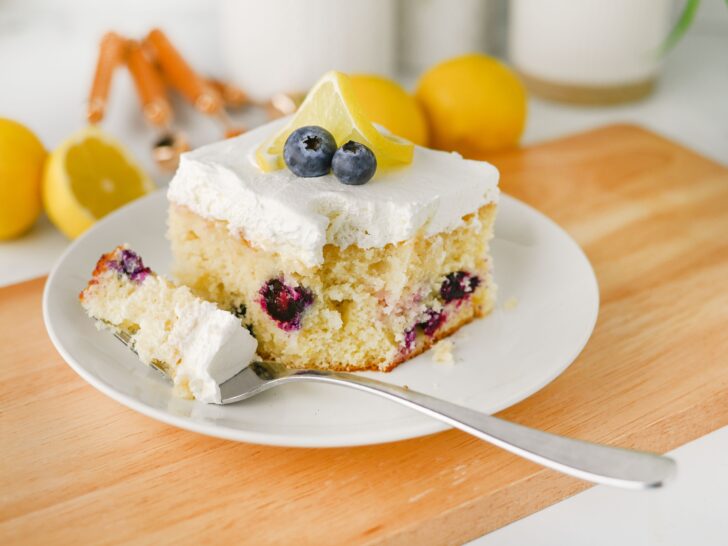 Lemon Blueberry Poke Cake Recipe
