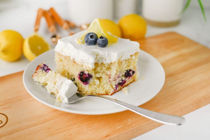 Lemon Blueberry Poke Cake Recipe