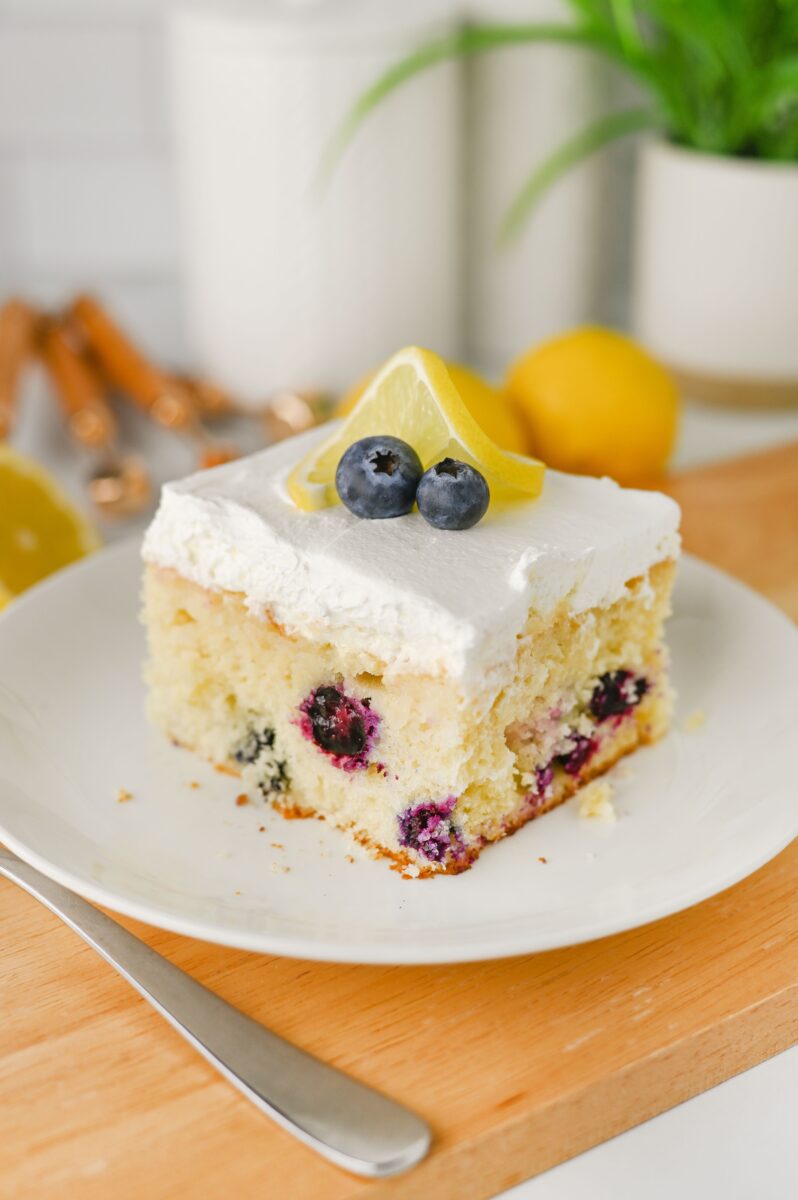 Lemon Blueberry Poke Cake Recipe