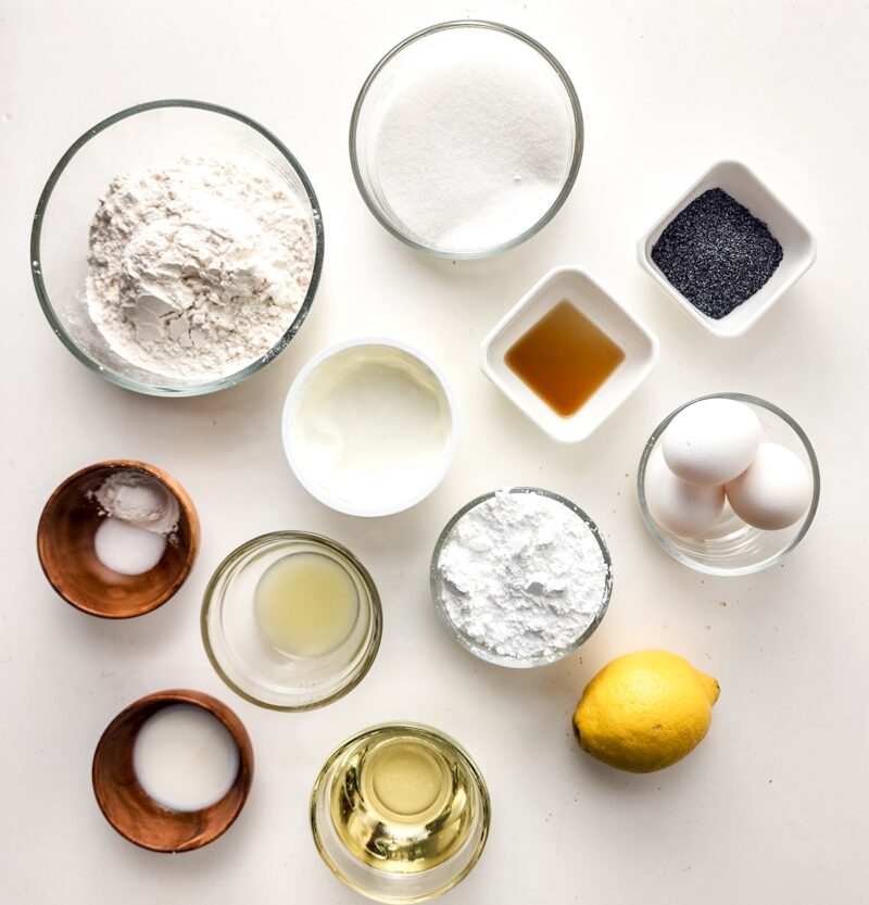 Lemon Poppyseed Loaf Cake Ingredients
