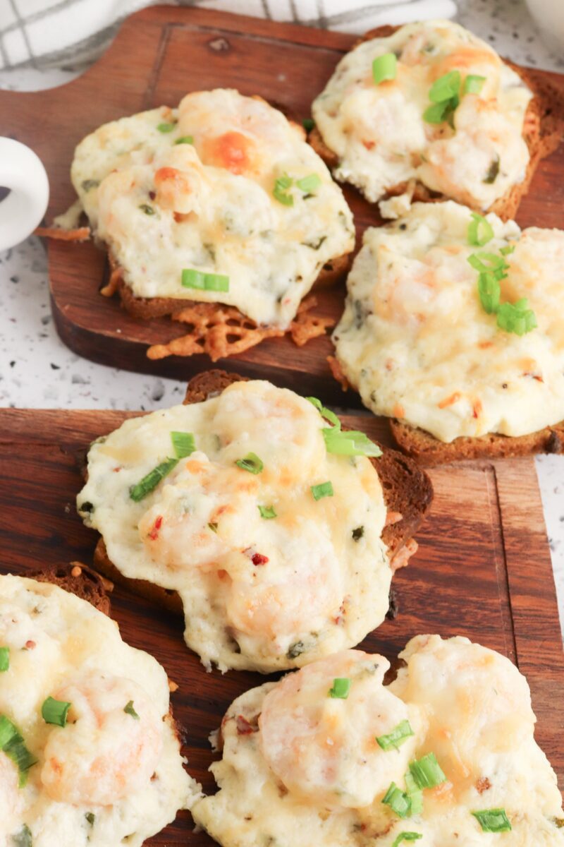 Hot Shrimp and Cheese Toast Appetizer Recipe