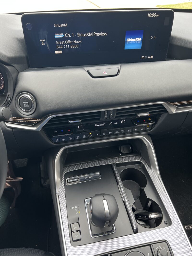 The Mazda cx-90 infotainment system