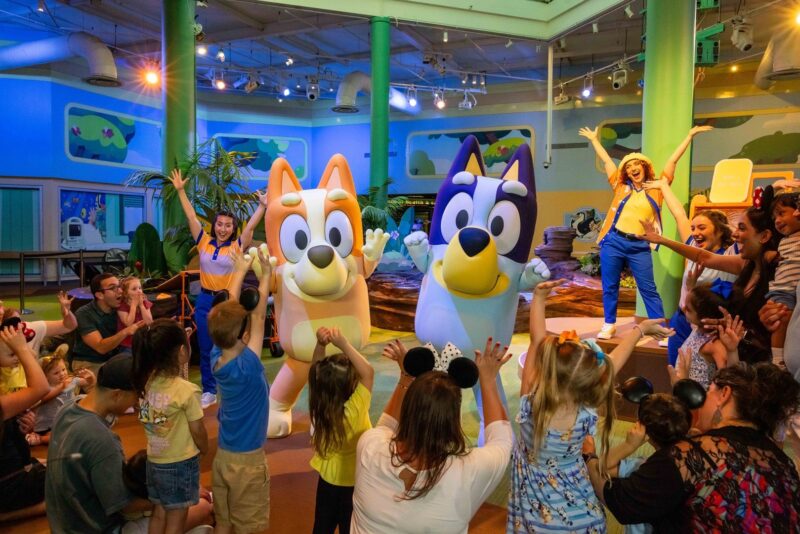 Bluey and Bingo at Animal Kingdom park