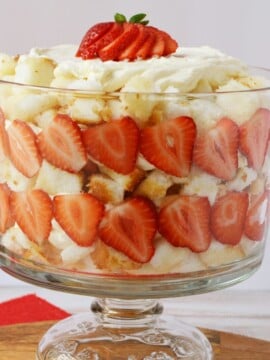 Boozy Grand Marnier Strawberry Trifle Recipe
