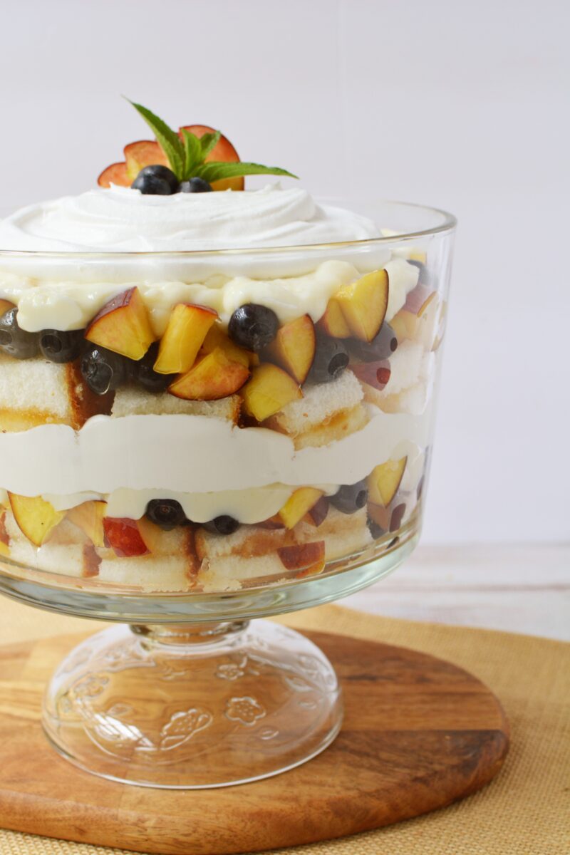 Peach and Blueberry Trifle Recipe