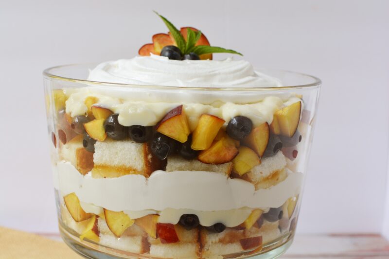 Peach and Blueberry Trifle Recipe