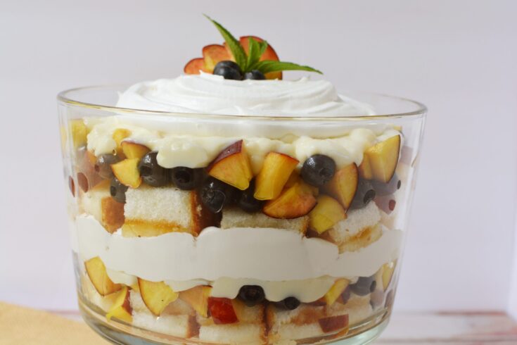 Peach and Blueberry Trifle Recipe