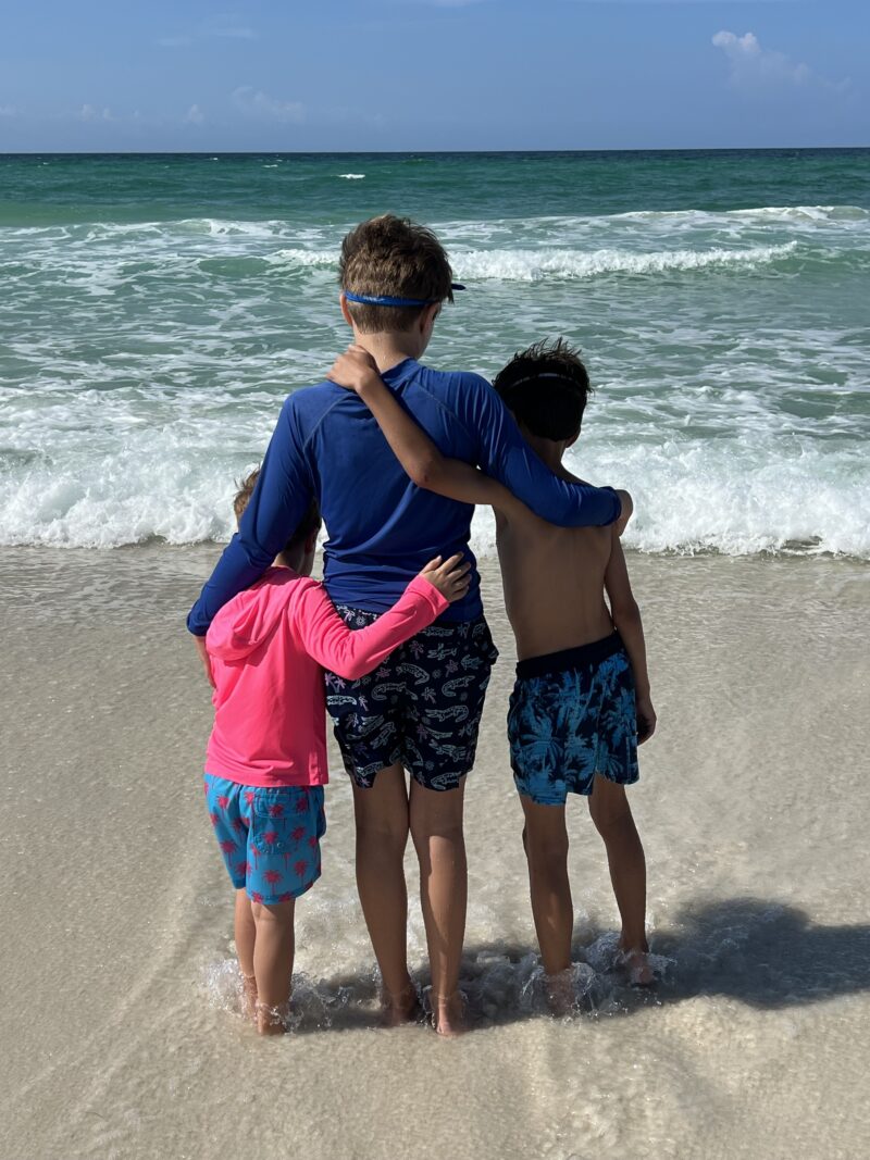 Family on the beach in South Walton